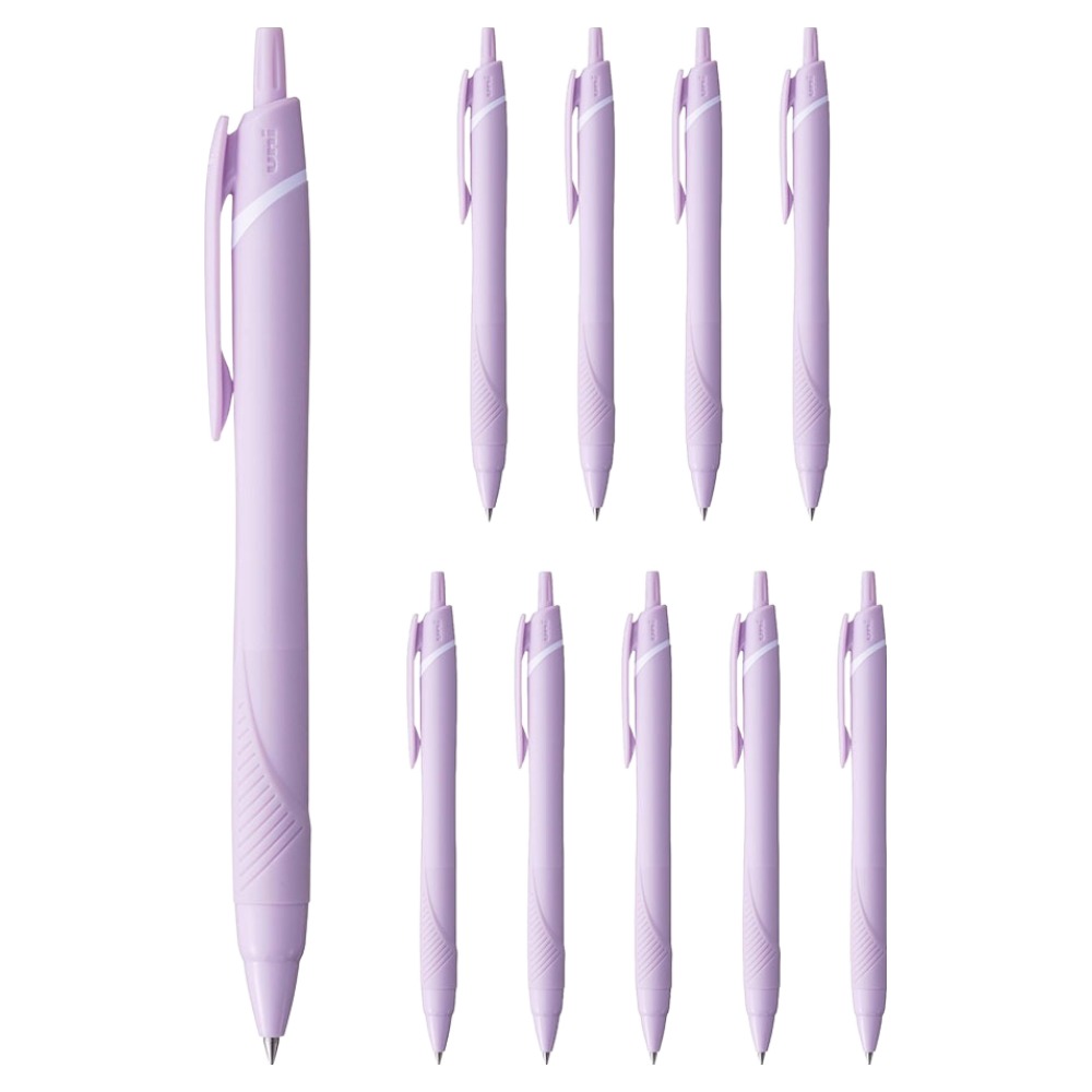 유니 제트스트림 소프트 컬러 볼펜 블랙잉크 0.38mm, 소프트퍼플, 10개 10,530원
