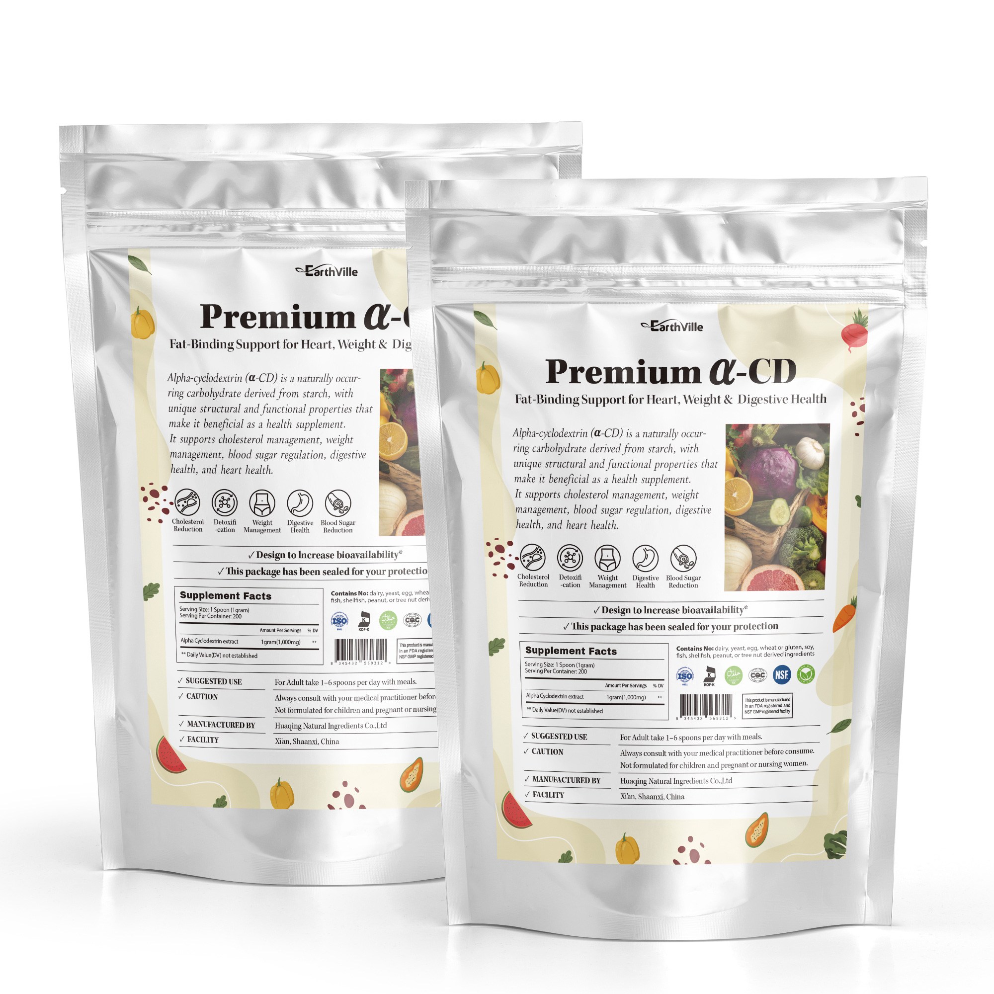 어스빌 프리미엄 알파CD 벌크 파우더 효능 알파시클로덱스트린, 200g, 2개 60,540원