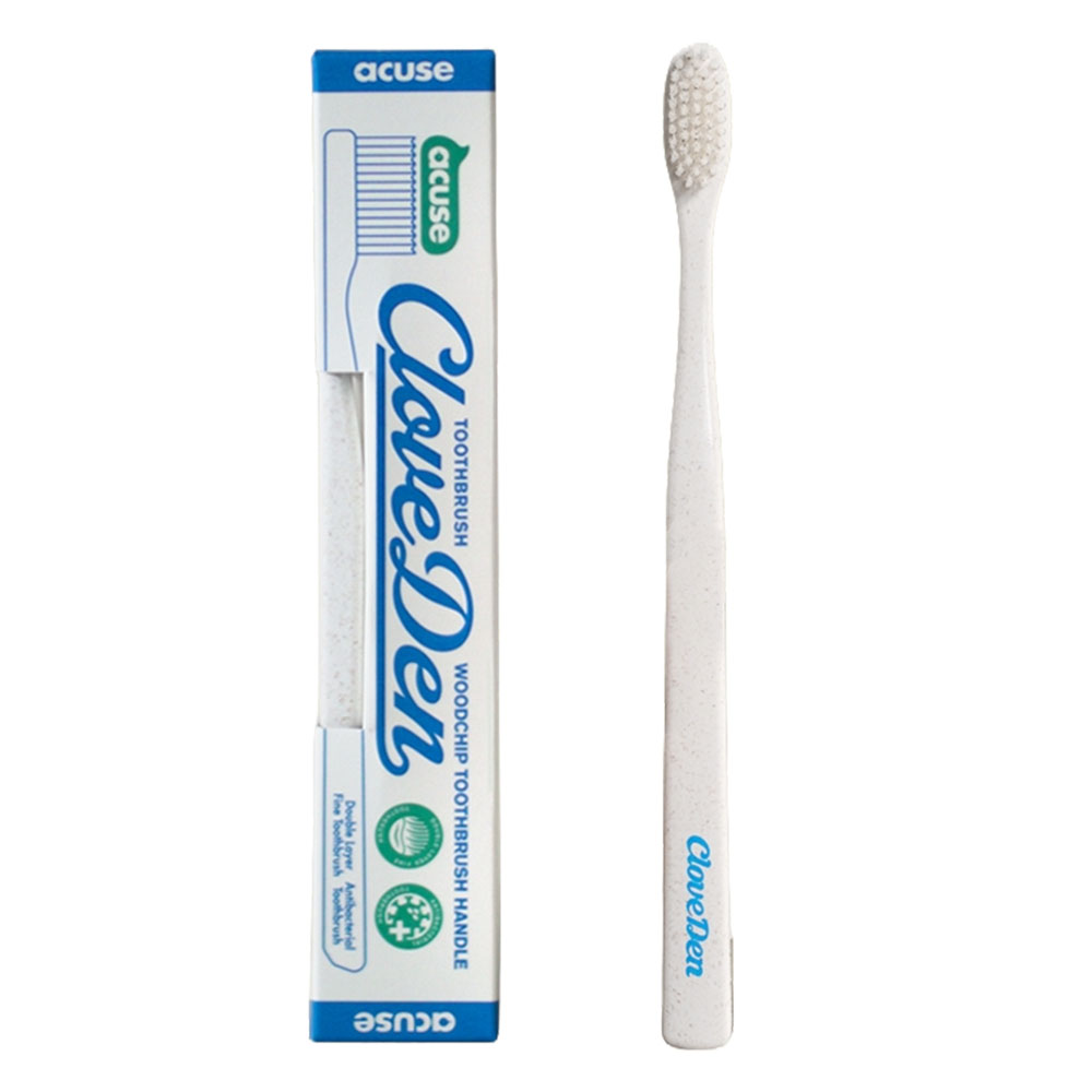 클로브덴 업사이클링 우드칩 칫솔 화이트 소프트타입, 1개, 1개입 8,850원