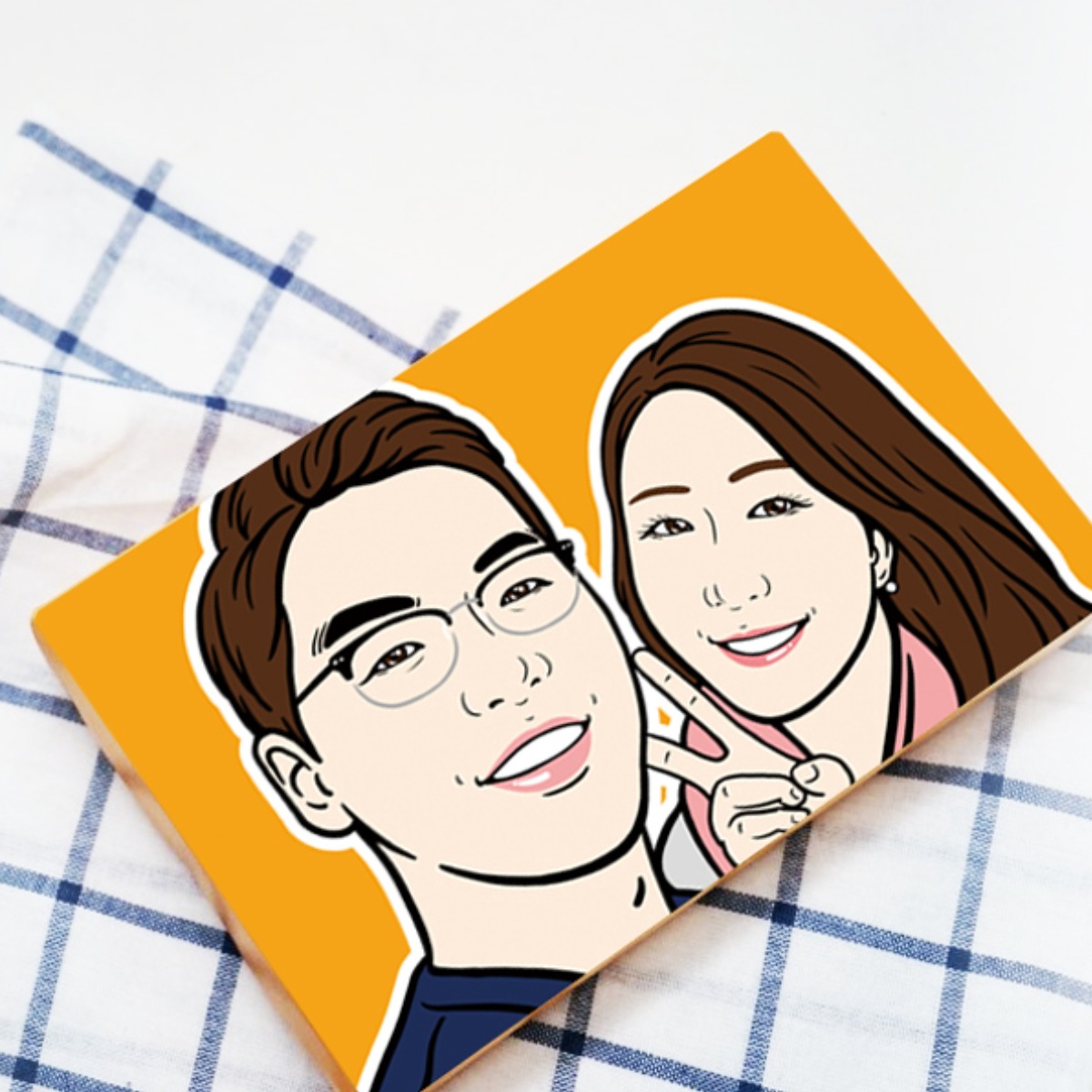 [초상화] 팝아트 초상화 그림 주문제작 캐리커쳐 선물 웨딩 돌 퇴임 사은회 인테리어 커플 어버이날 납골당액자 영정사진 52,000원