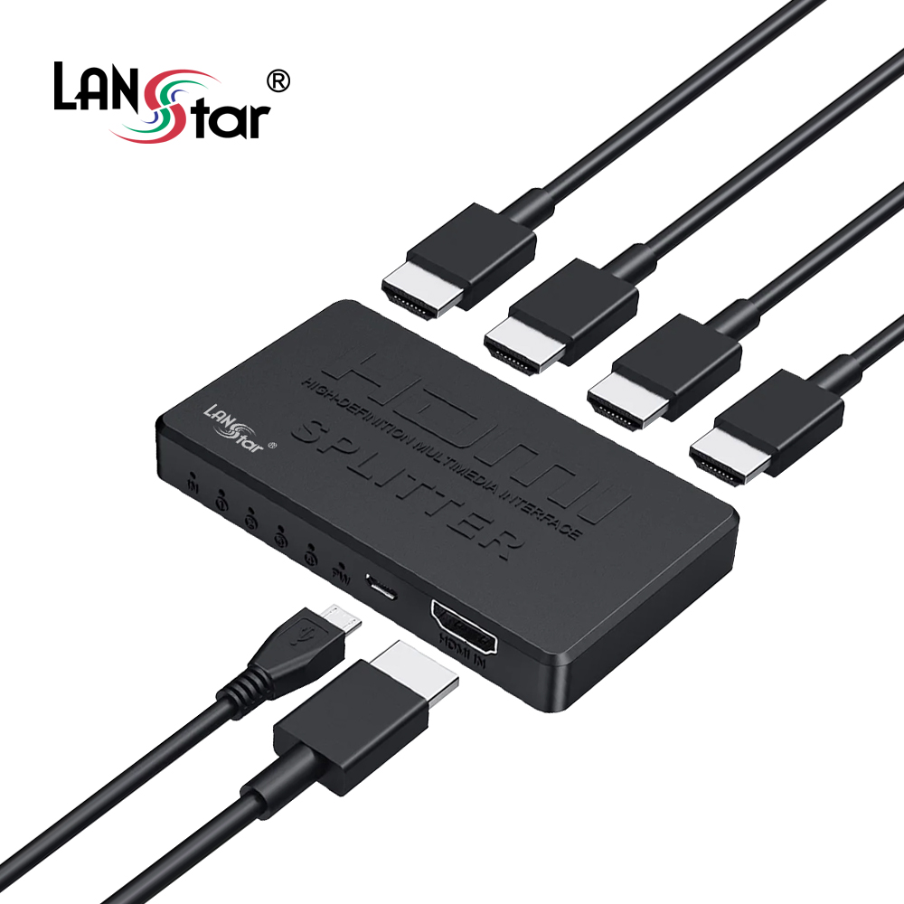 랜스타 LS-HD204C HDMI2.0 1:4분배기 4포트 9,000원