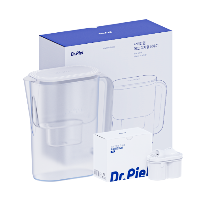 닥터피엘 에코 피처형 정수기 2.4L 한국형 미니 정수기 친환경 셀프케어 정수기, 기본세트 (본품 + 필터 1개 / 4개월) 35,810원