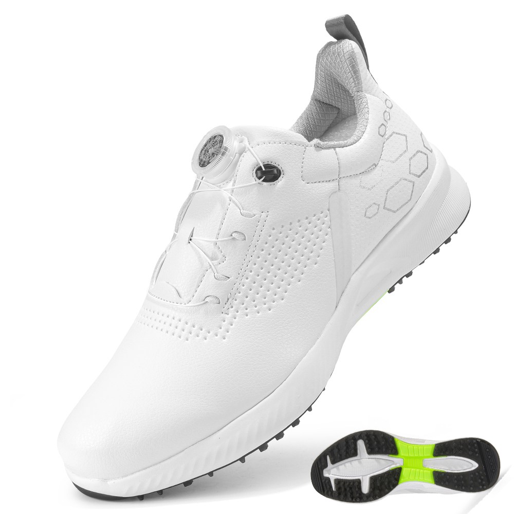 JUN ZUN 회전 다이얼 시스템 스파이크리스 골프화 남녀공용 미끄럼방지 방수 운동화 발편한 멀티 아웃도어 트레이닝화 999B 85,260원