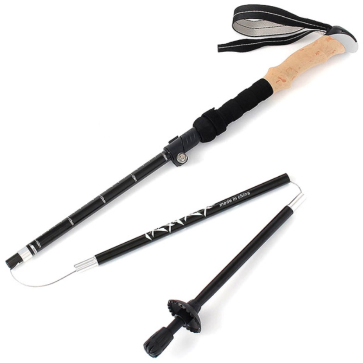 이샵 5단 접이식 등산스틱 블랙 130CM 등산스틱접이식 튼튼한스틱 5단스틱 30,600원