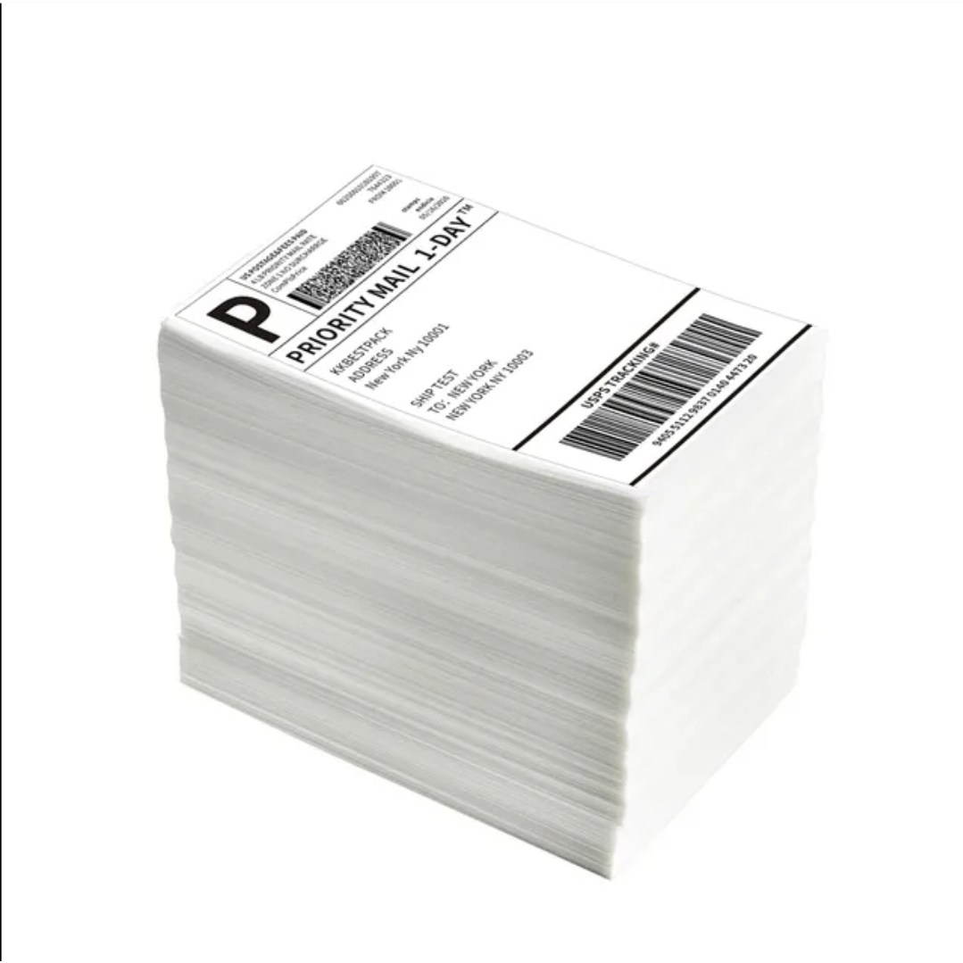 감열지 스티커 접지 (접이식) 라벨지 500매 100mm x 150mm (4인치 x 6인치) (택배 운송장 아마존 이베이 이포스트지 K-Packet K Post) 8,560원