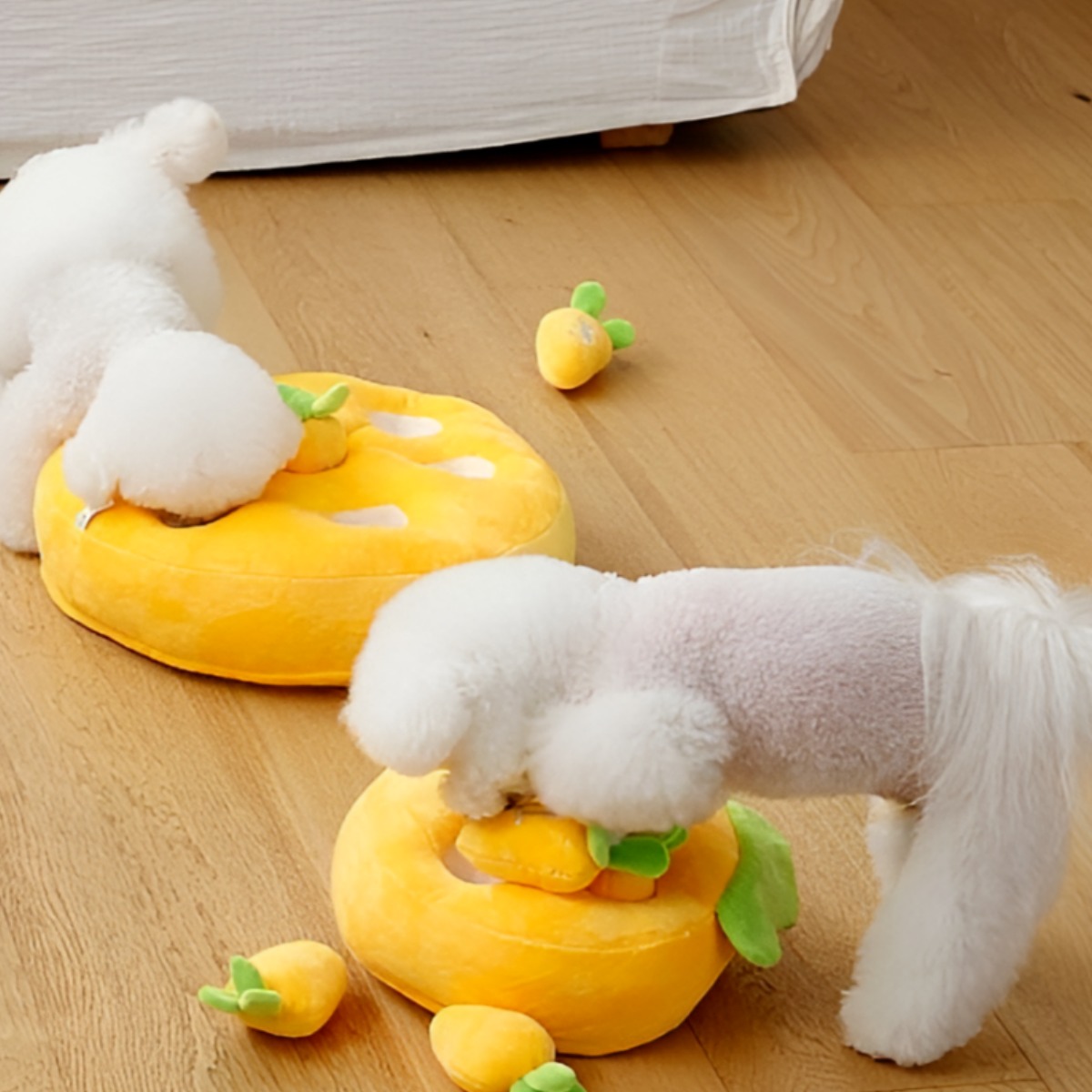 디어퍼피 강아지 애견 장난감 노즈워크 분리불안 인형 당근 뽑기, 1개 9,900원