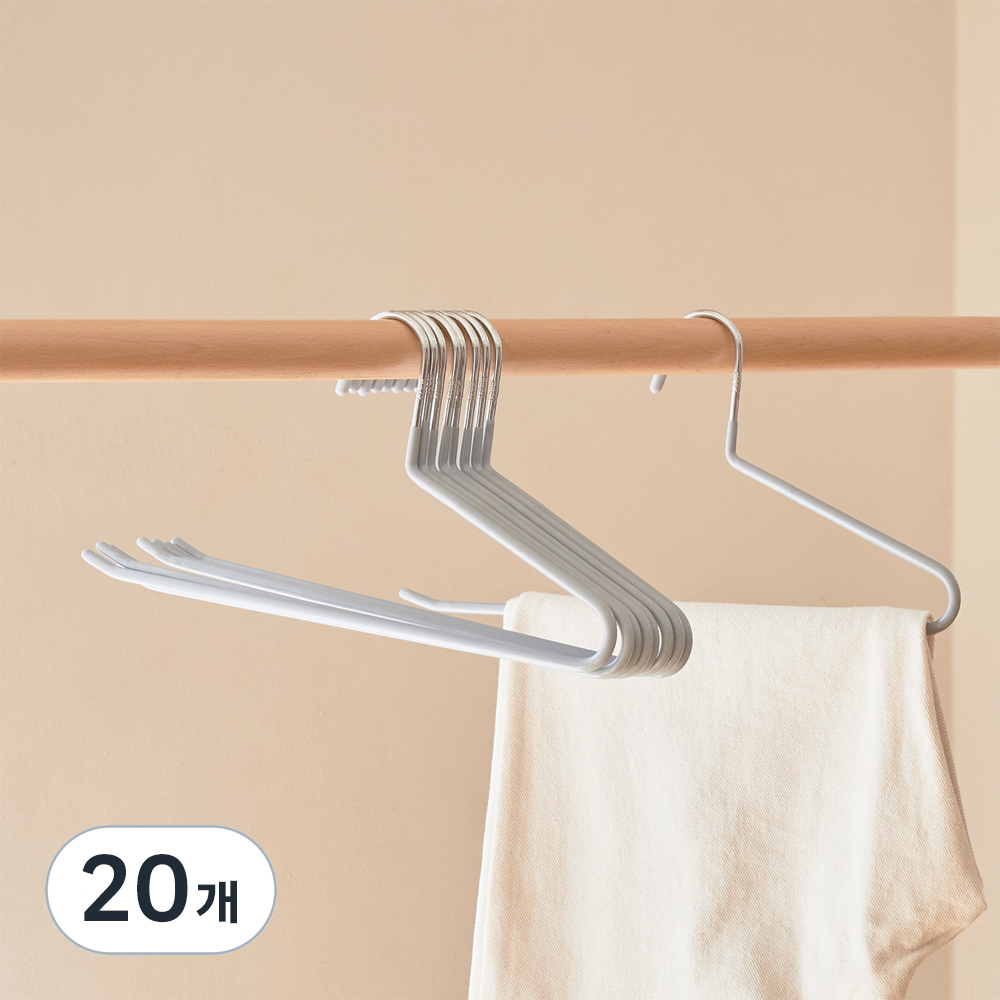 진심감성 논슬립 바지걸이, 그레이, 20개 11,900원