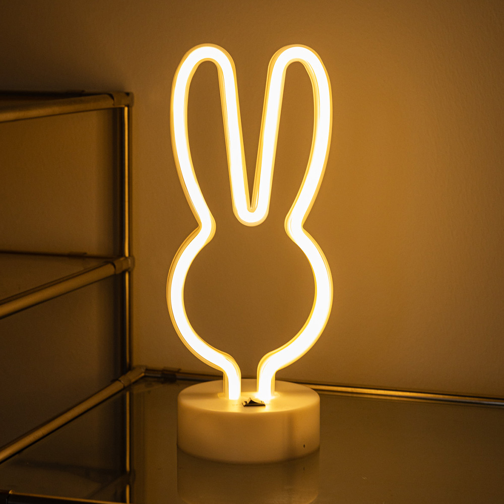루아즈 LED 네온사인 무드등 인테리어 감성 단스탠드 조명 토끼 7,950원