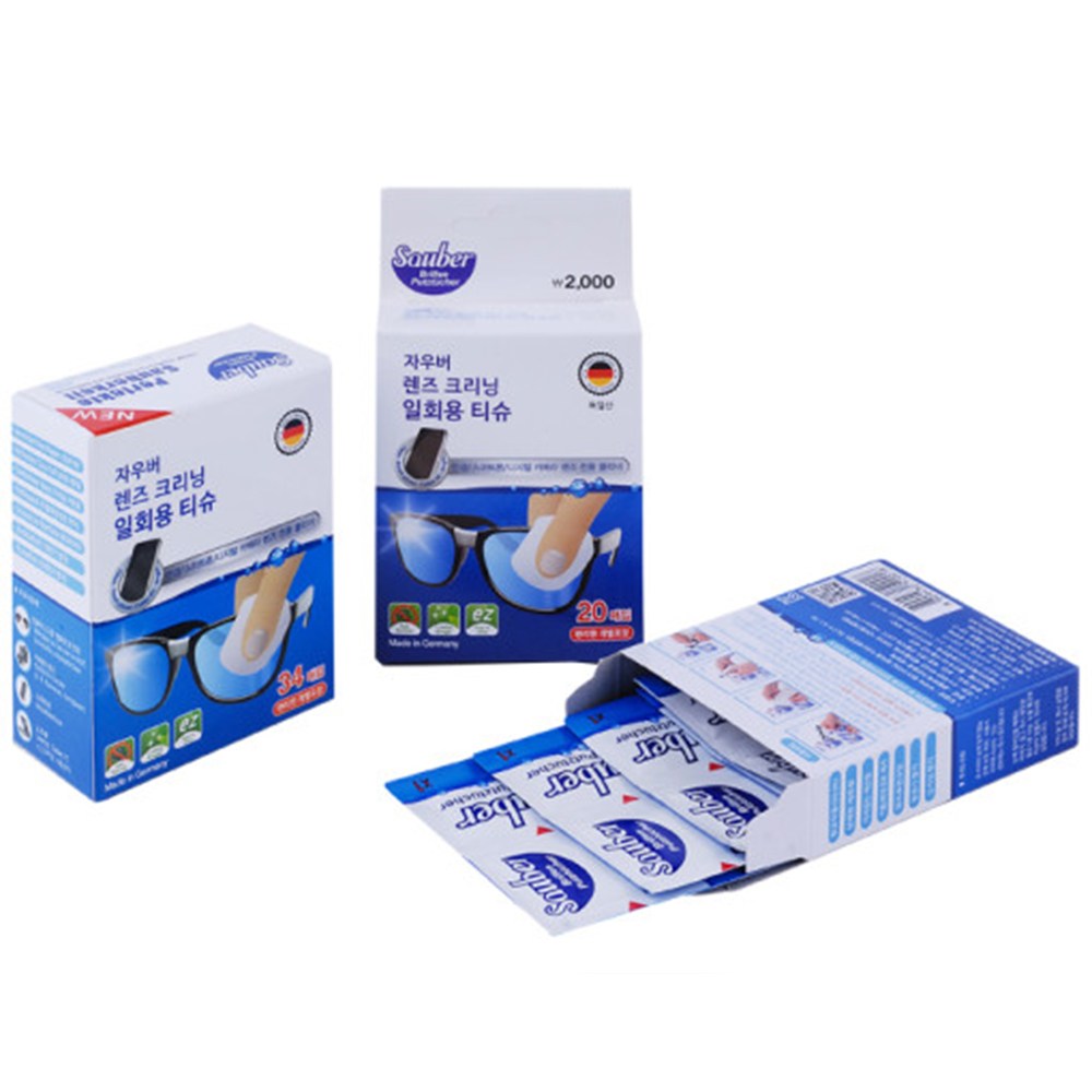 (정품) 독일 자우버 1회용 카메라 렌즈클리너 1Box(50매), 1개 3,850원