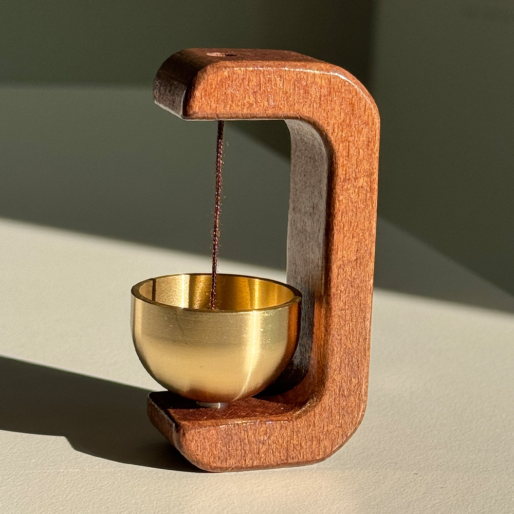 리드홈 액운방지 출입문 현관문 풍경종 문종 자석 미니 도어벨, 브라운, 현재가 5,000원