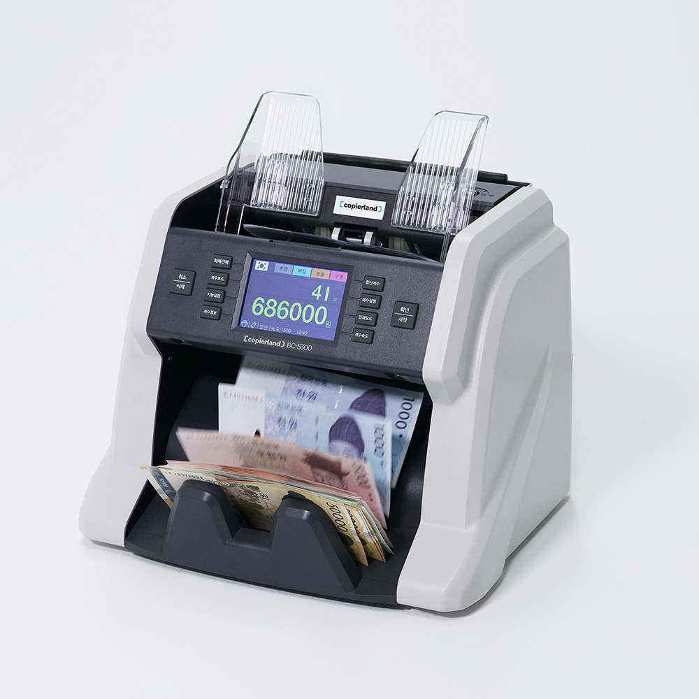 스마트 프리미엄 지폐계수기 BC-5300 이권혼합 합산계수 위폐감지 컬러LCD, 단품 764,000원