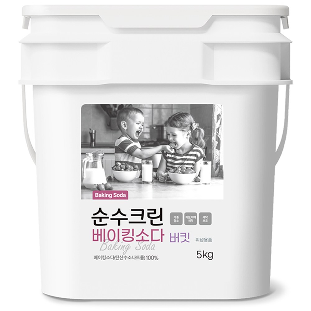 순수크린 베이킹소다 버킷 5KG  프리미엄 1등급원료 세정제 주방세제 12,900원