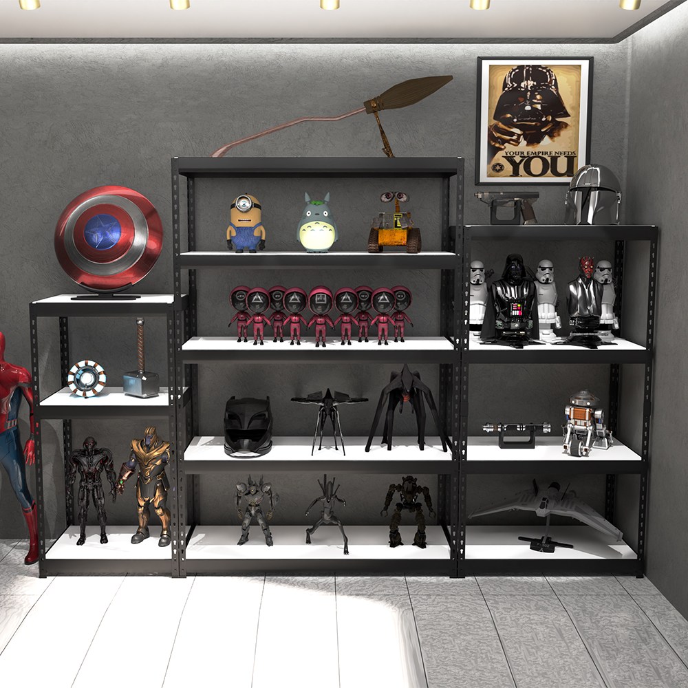 상도가구 몬스터랙 깊이600 철제 선반 시리즈 조립식 앵글 베란다 창고 수납 랙, 블랙, 4단 115,000원