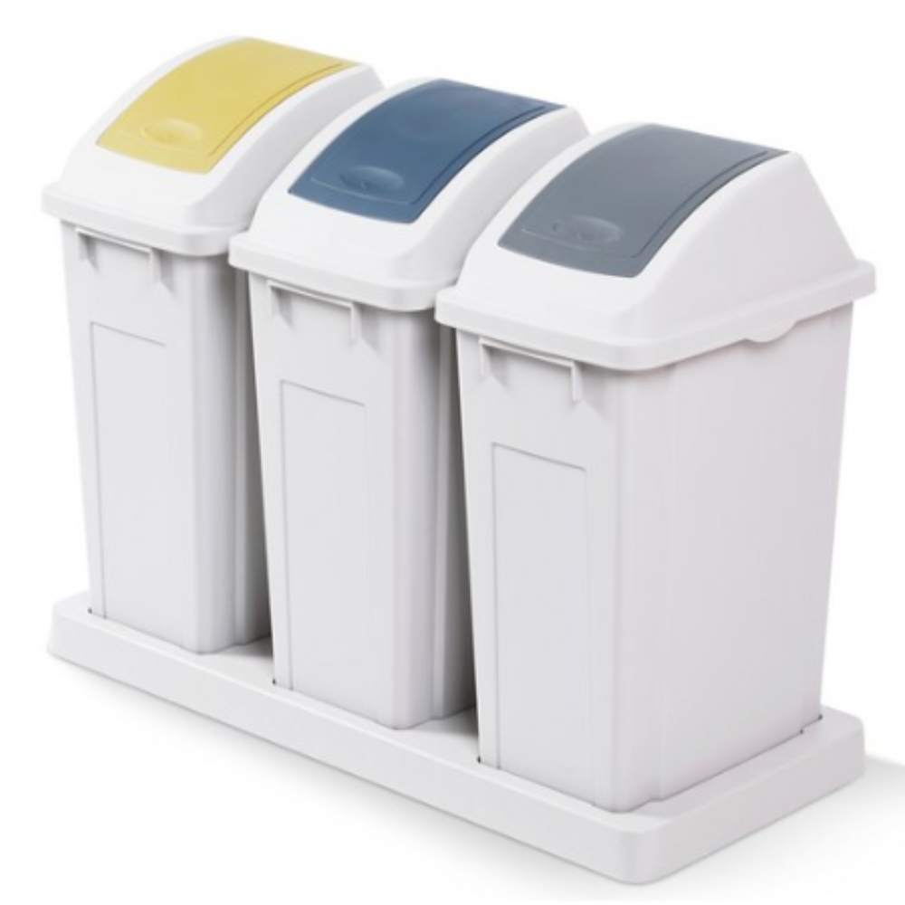 프랑코홈 대용량 분리수거함 3칸 150L + 3단 발판 204,930원