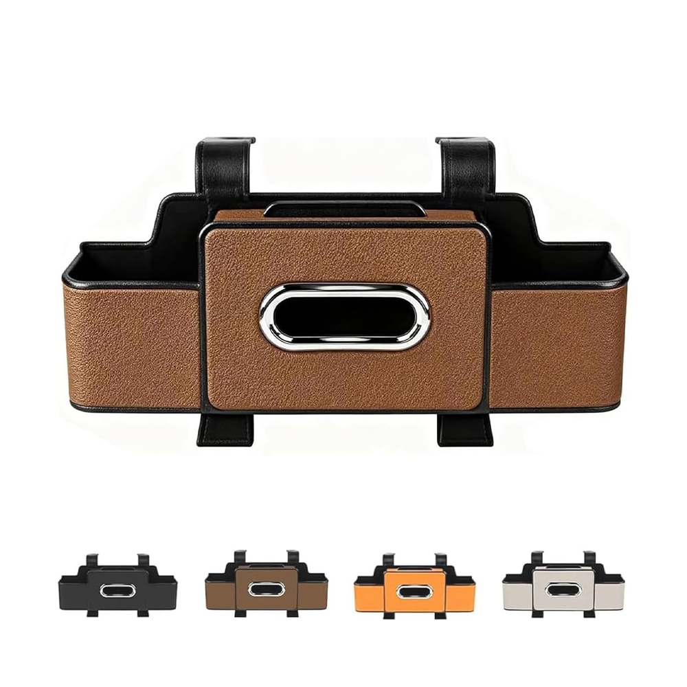 자동차 시트 수납함 컵홀더 차량용 수납 정리 포켓 뒷자석수납 다기능 핸드폰 거치대, 갈색, 1개 16,240원