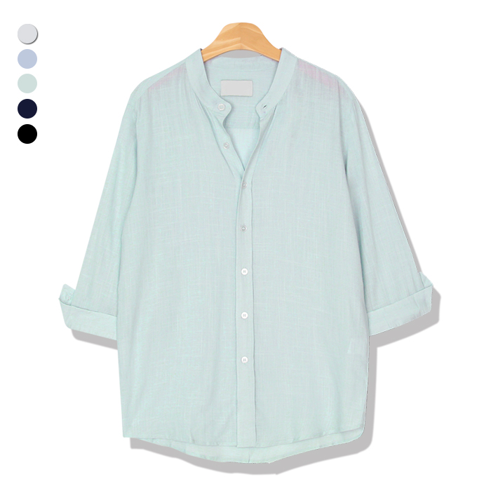 오마보이 남성용 여름에 시원한 린넨 차이나 7부 셔츠 25,800원