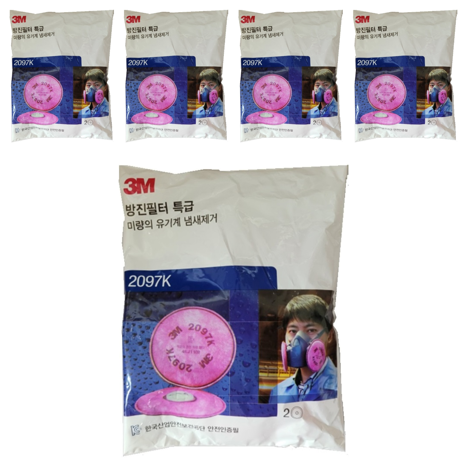 쓰리엠 방진필터 / 쓰리엠-2097K, 5개, 혼합색상 31,390원