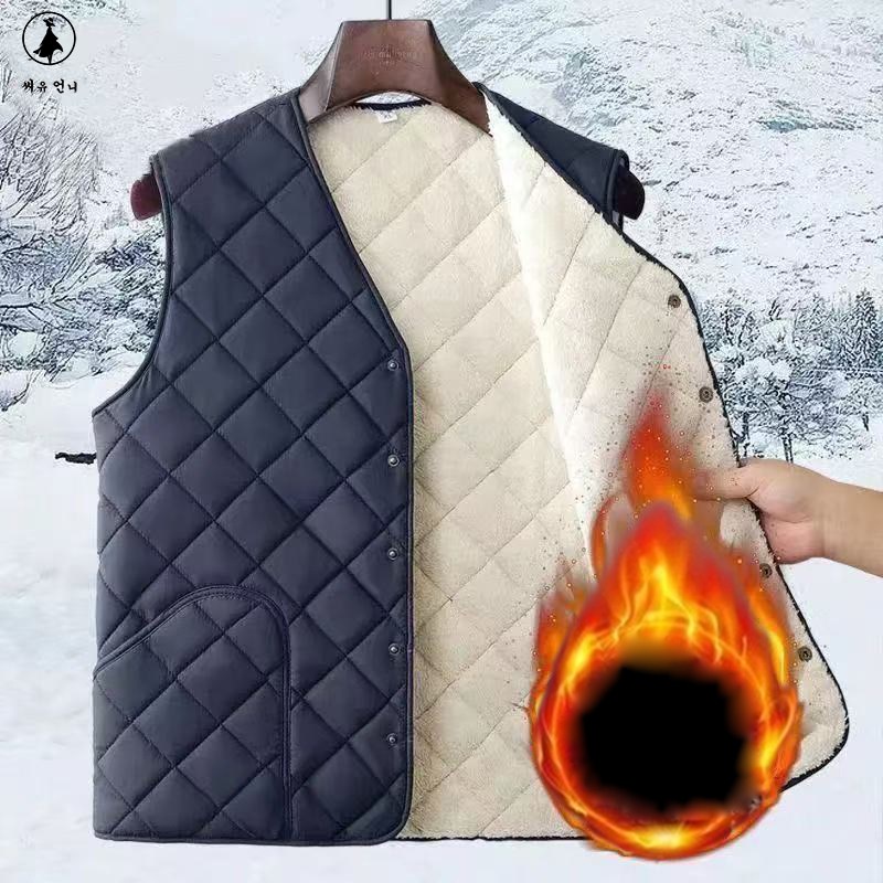 남성 양털안감 퀼팅 방한조끼 초경량 보온 베스트 따뜻한 내피 레이어드 아우터 18,900원