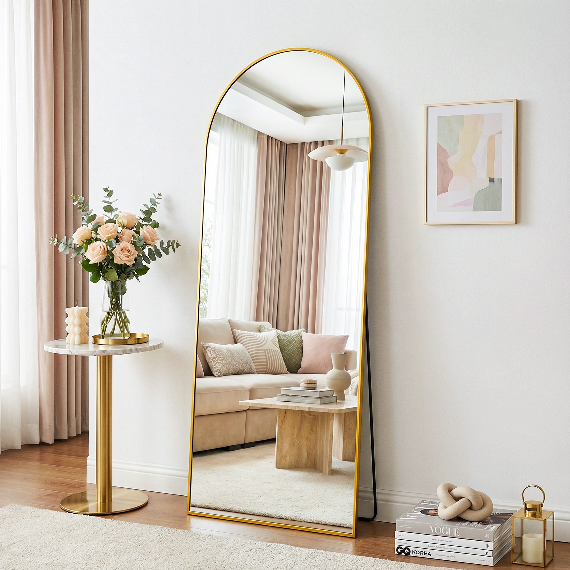 안토크 스탠드 전신거울 3in1 아치형 벽걸이거울 1450*450mm 36,900원