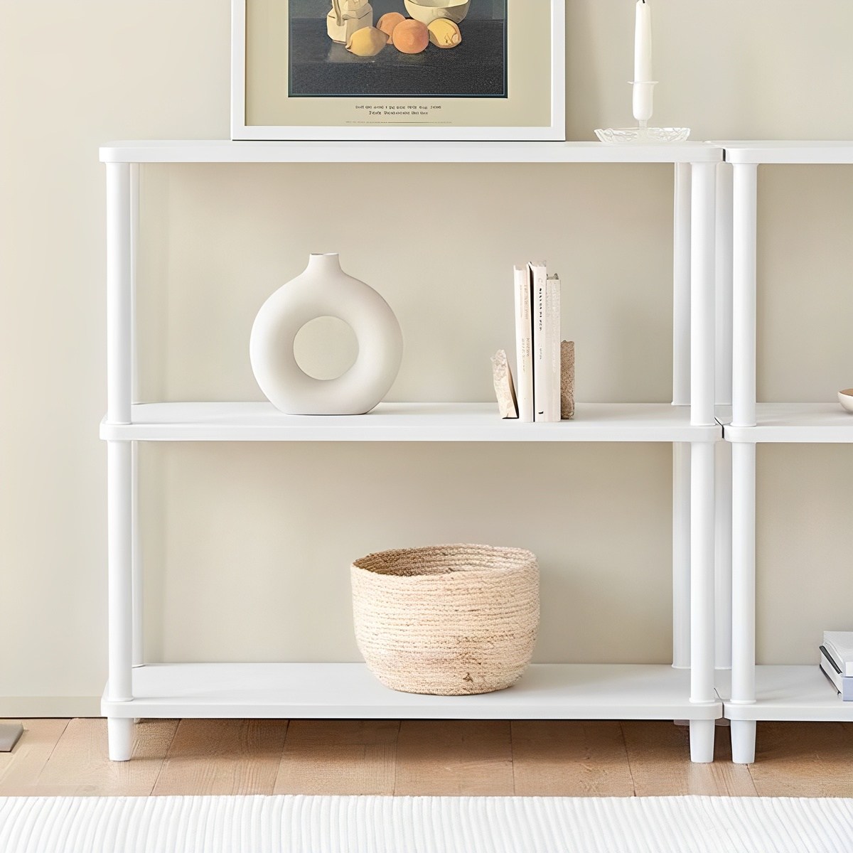 룸앤홈 국내 제조 데일리 라운드 사각 선반 36,710원