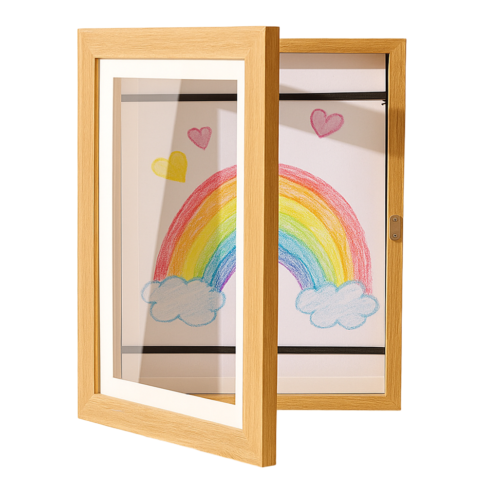 에브리다다 아이 그림 보관 벽걸이 액자 키핑 케이스, 1개, 우드 11,900원