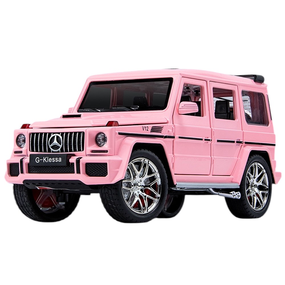 다이캐스트 1:24 벤츠 지바겐 AMG G63 모델 합금 풀백 자동차 모형, 1개, 핑크 39,800원