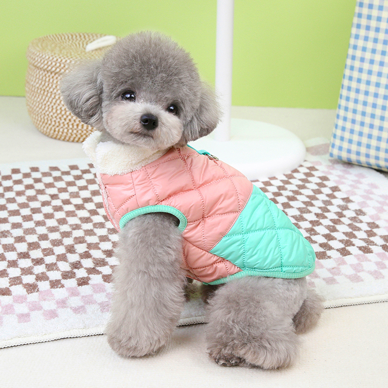 파스텔펫 반려동물 컬러 누빔 패딩 조끼 12,570원