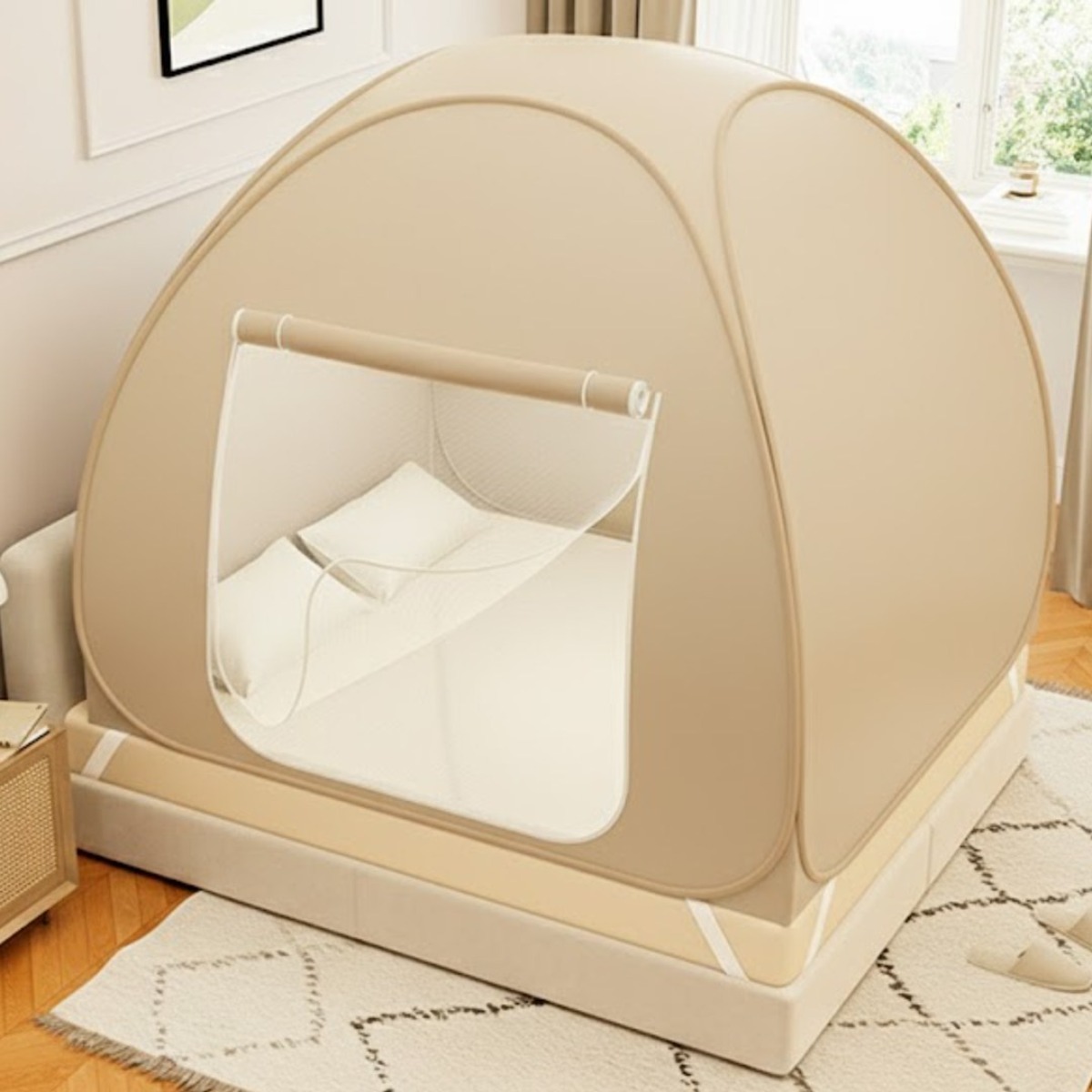 바네오 2도어 양문형 원터치 실내텐트 난방텐트 보온 모기장 48,900원