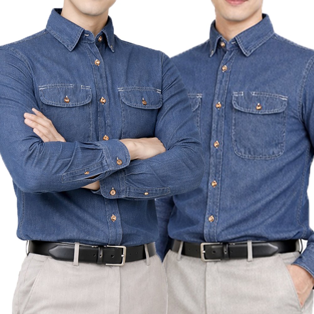 2장 [SPM] 윈드C면청남방 스판 데일리 빅사이즈 32,500원