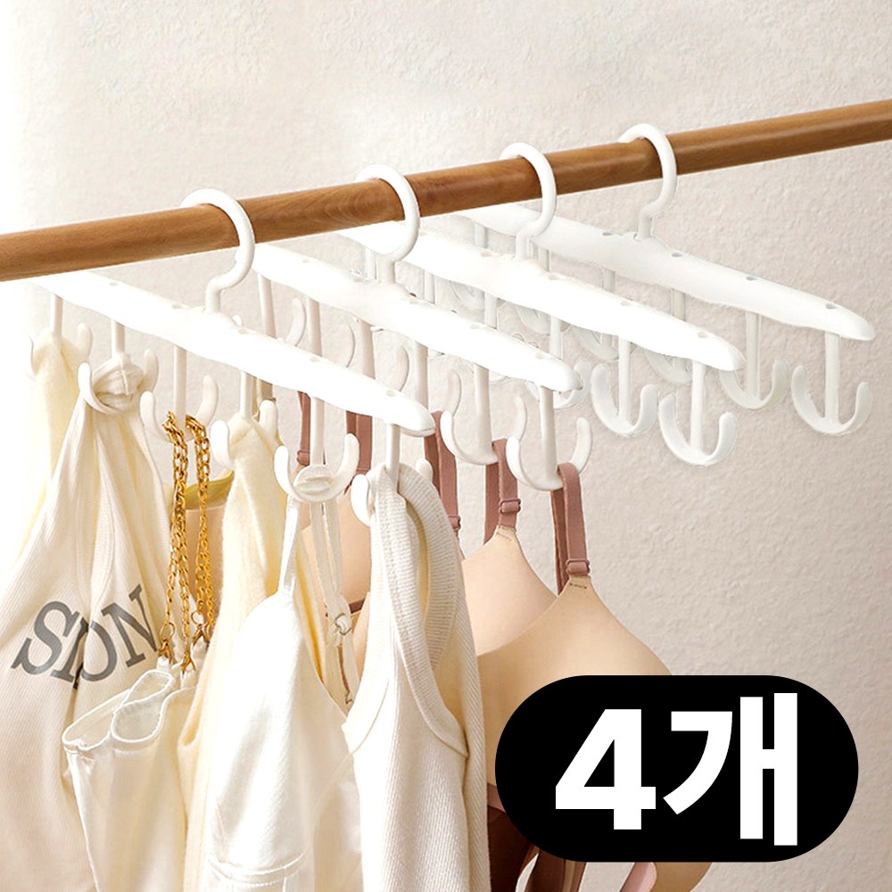 아이리벳 착착착 회전형 다용도 걸이 옷걸이형 가방 모자 스카프 벨트 속옷 수납 정리대 공간절약 후크 헹거 12,900원