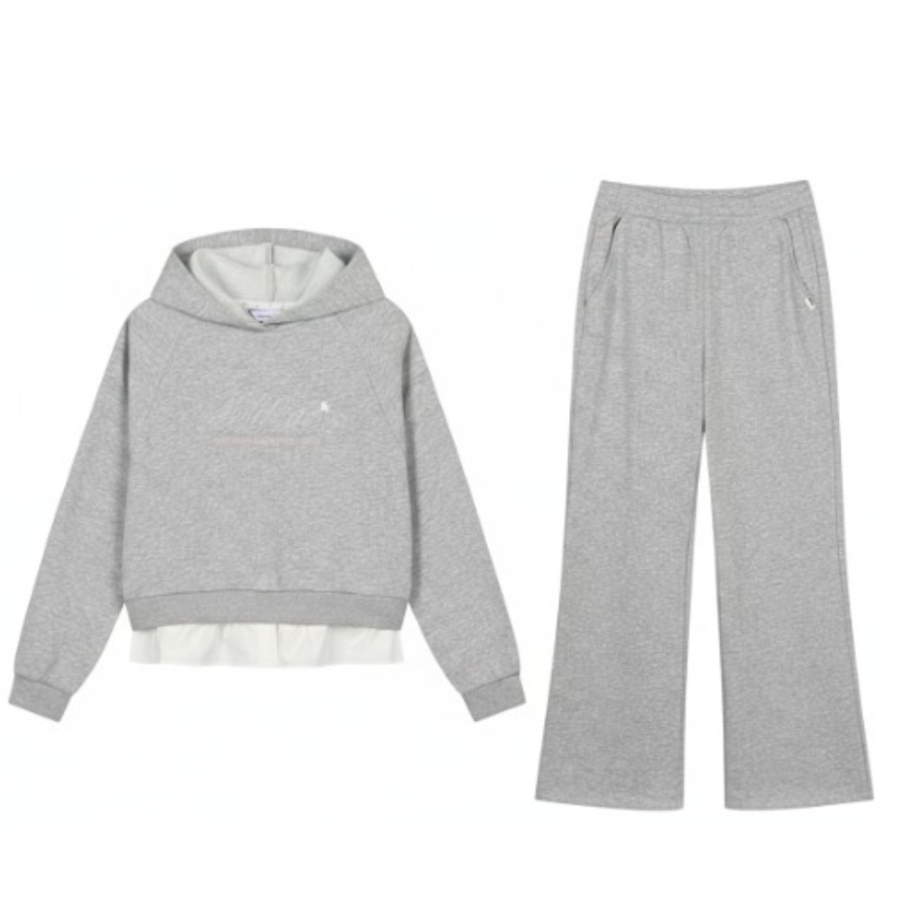 [백화점 출고] 네파키즈 상하복 세트 여아 후드 티셔츠 와이드 팬츠 셋업 레이어드 상하세트 151,700원