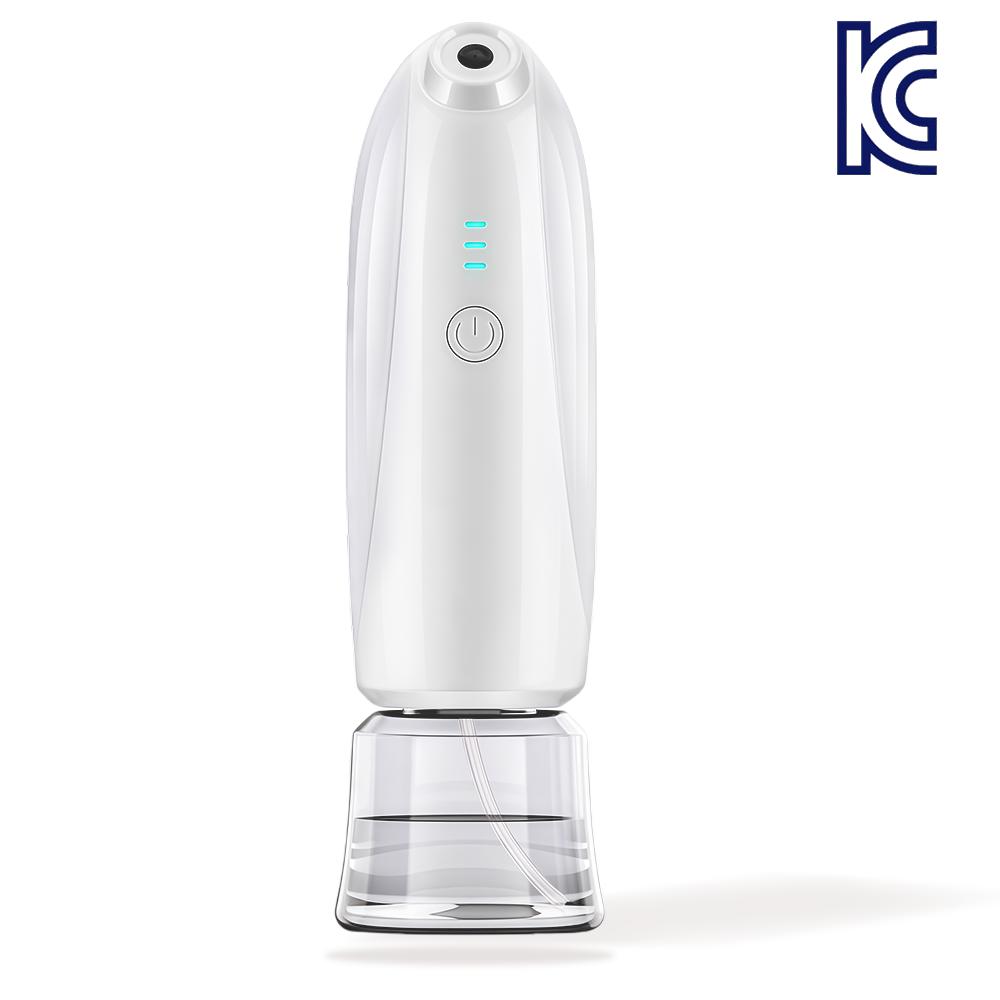 케이엠 홈케어 휴대용 충전식 고압 미세 나노입자분사 저분자 미스트기 수분공급기, 아이보리, Z114 19,800원