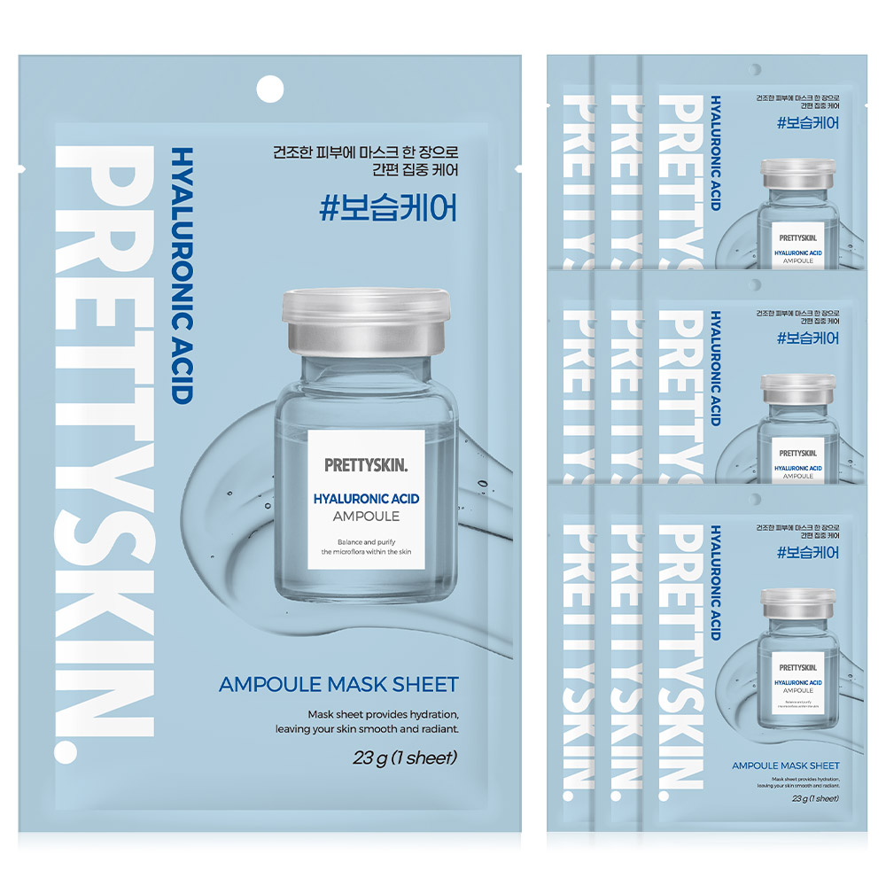 프리티스킨 앰플 마스크팩 히알루로닉, 10개, 1개입 7,900원