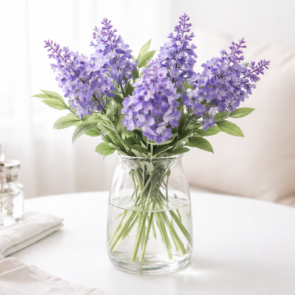 하스몰 조화 라벤더 플라워 꽃다발 인테리어 소품 4묶음, 1개, 라이트퍼플 8,900원