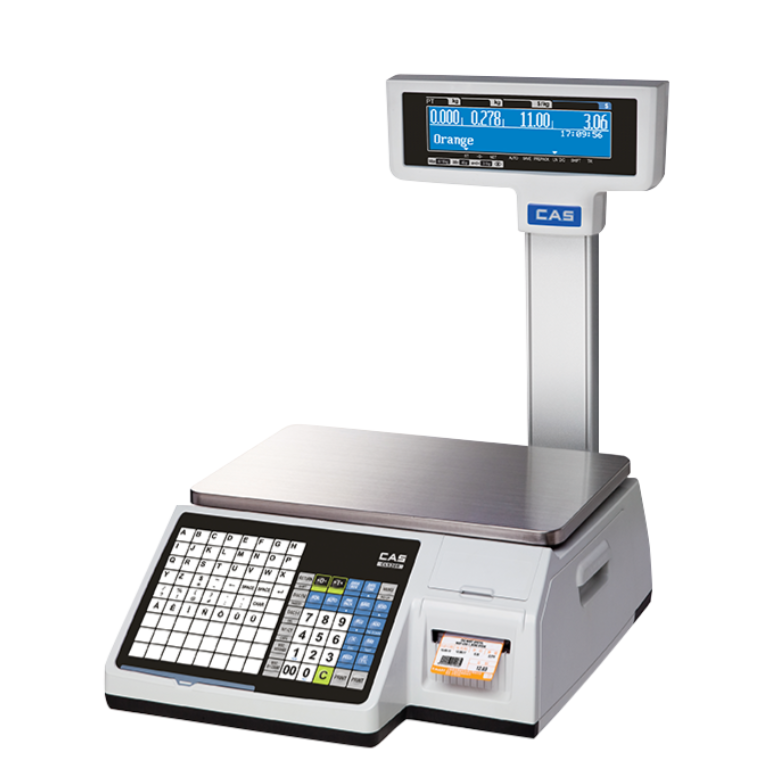 CAS 카스 라벨프린터 저울 CL5200N-15P(폴타입) 정육 마트, 1개, CL5200N-15P 810,000원