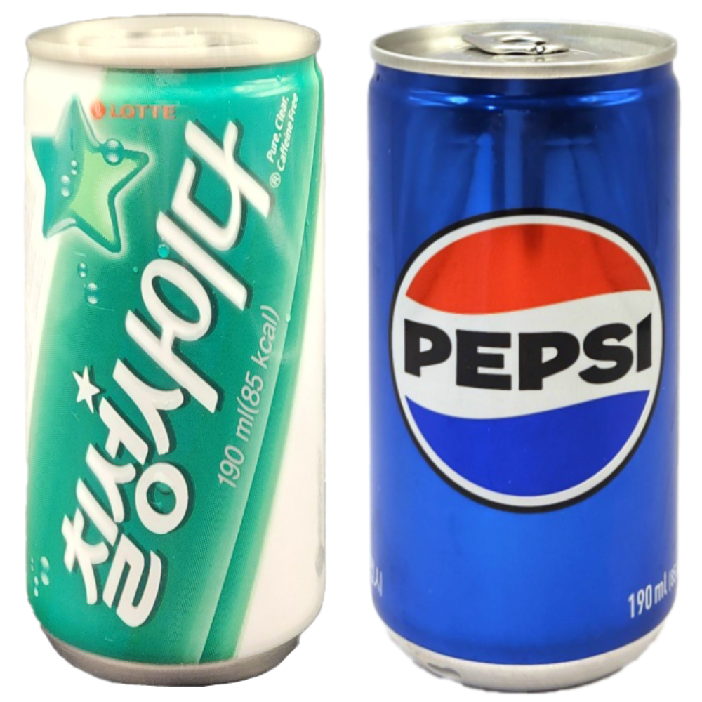 롯데 사이다 355ml x 12p + 펩시 콜라 355ml x 12p, 190ml, 30개 11,480원