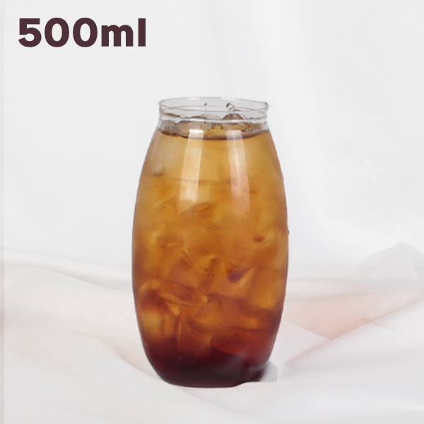 페트캔 500ml 항아리 투명 플라스틱 음료배달용 캔시머 공캔 100개 29,000원