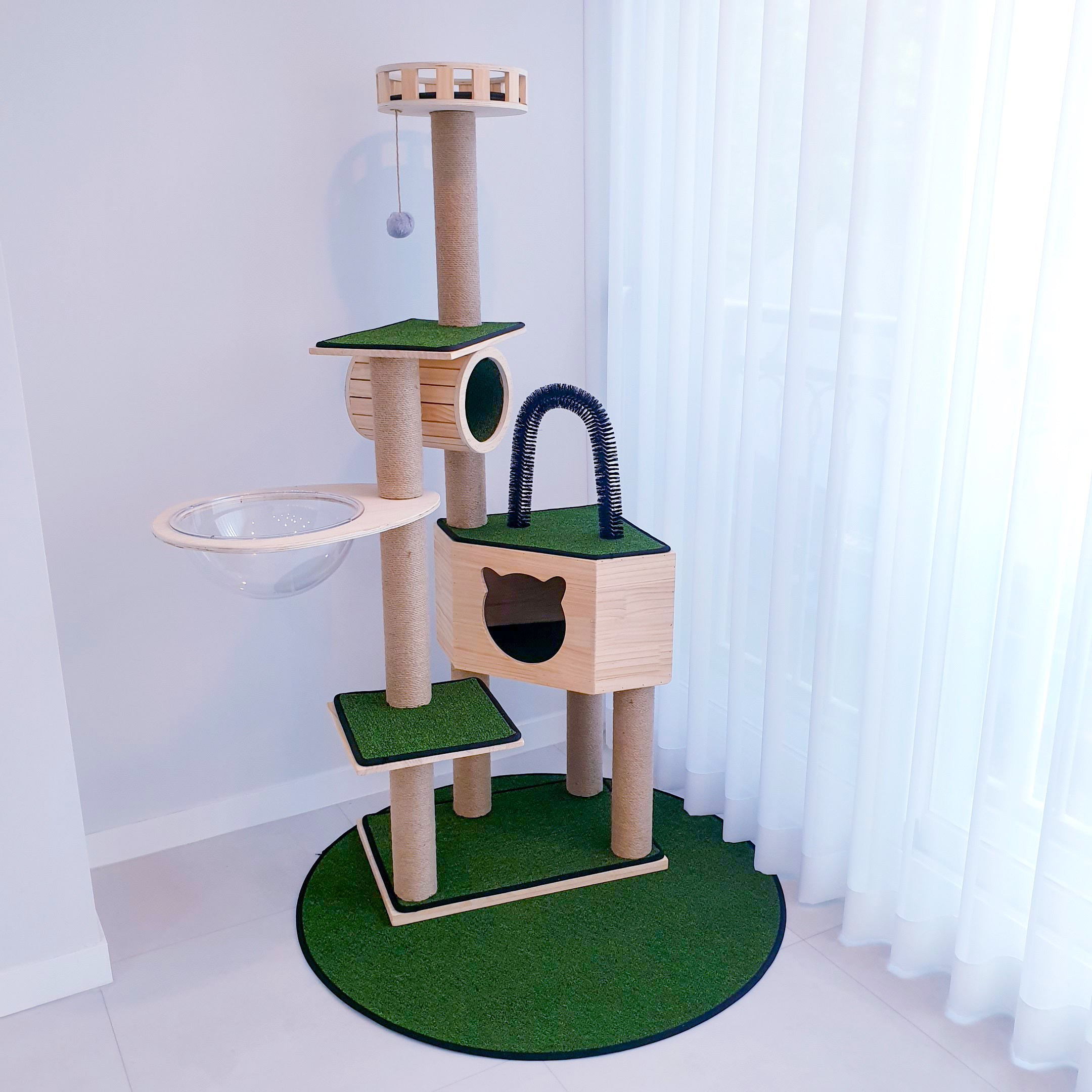 가르르 원목 우주선 캣타워 투명해먹 DIY 158,600원