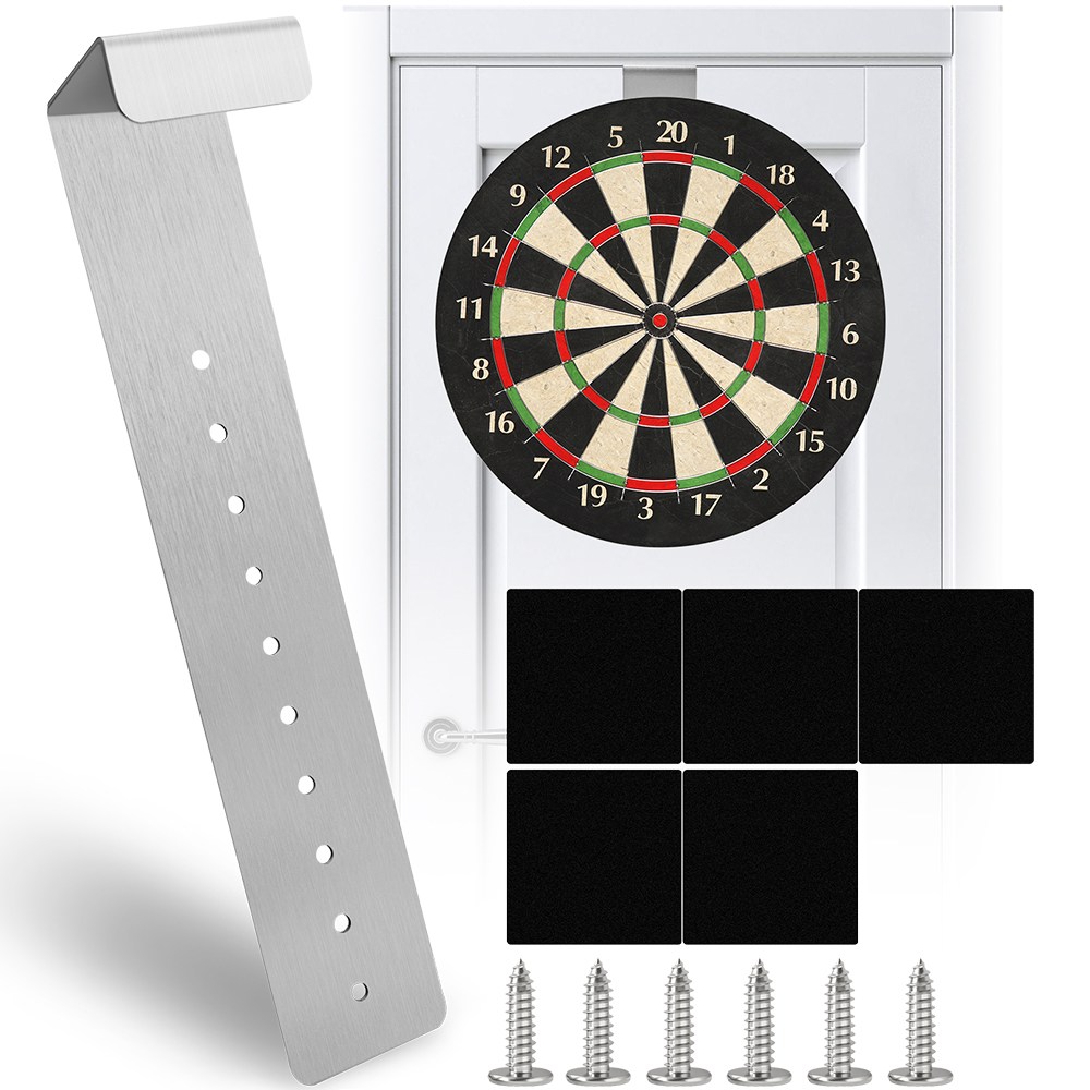 다트판 브래킷, 벽걸이 브래킷 키트, 다트판 걸이 키트, 다트판 장착 브래킷, 강철 다트판용 다트판 벽걸이 브래킷 (나사 포함, 에바 패딩), 1개 12,590원