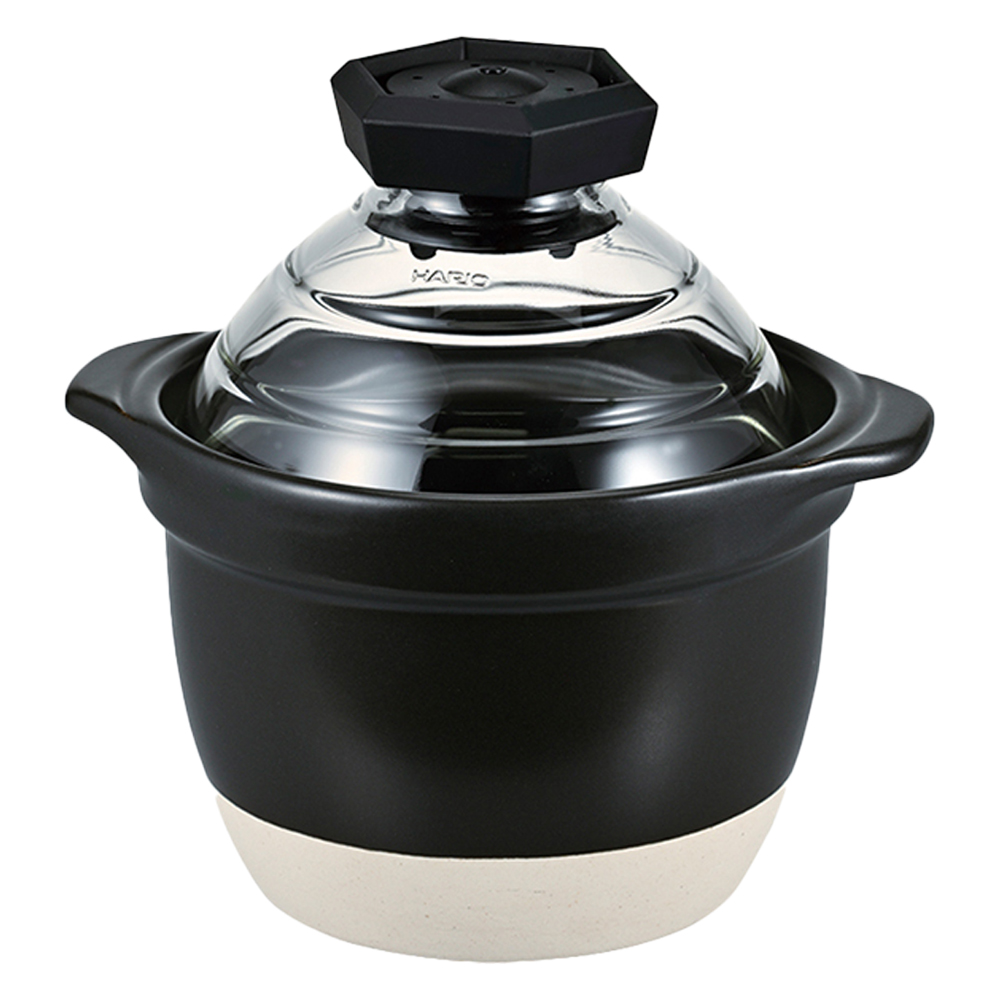 하리오 뚜껑이 유리인 가마밥솥 1~2인용 화이트 GNR-150-B-W 108,000원