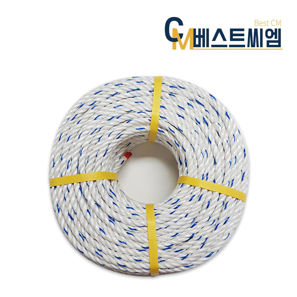 피피로프 국산 PP로프 밧줄 빨래줄 현수막끈 캠핑 다용도 노끈 5mm 6mm 8mm 10mm 12mm 14mm 16mm 길이 100m, 1개 89,900원