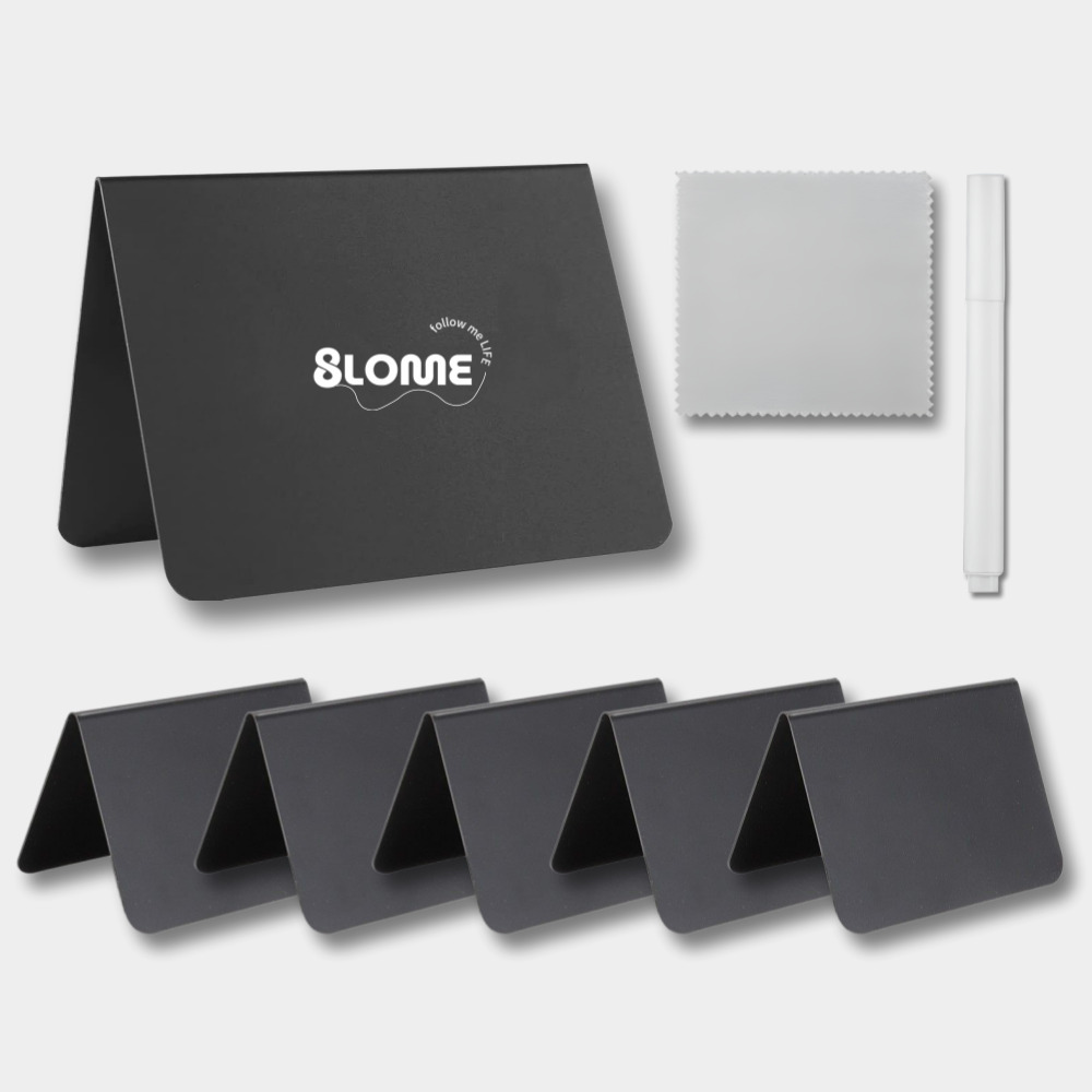 8LOME 양면 미니 블랙보드 썼다지우는 A형 메모판 마카펜 지우개천 포함 9,900원