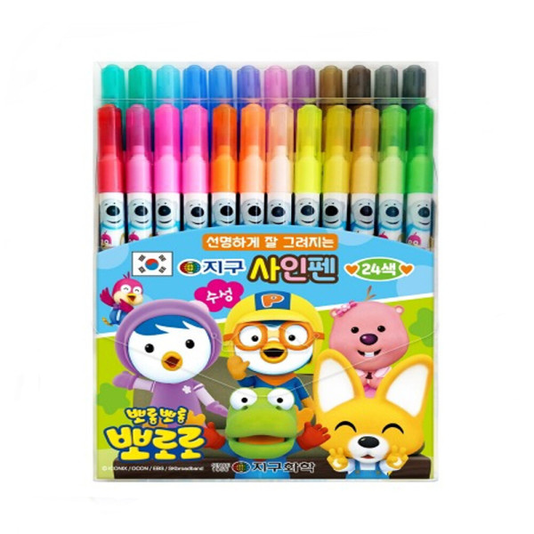 지구화학 뽀로로 싸인펜 24색 7,650원