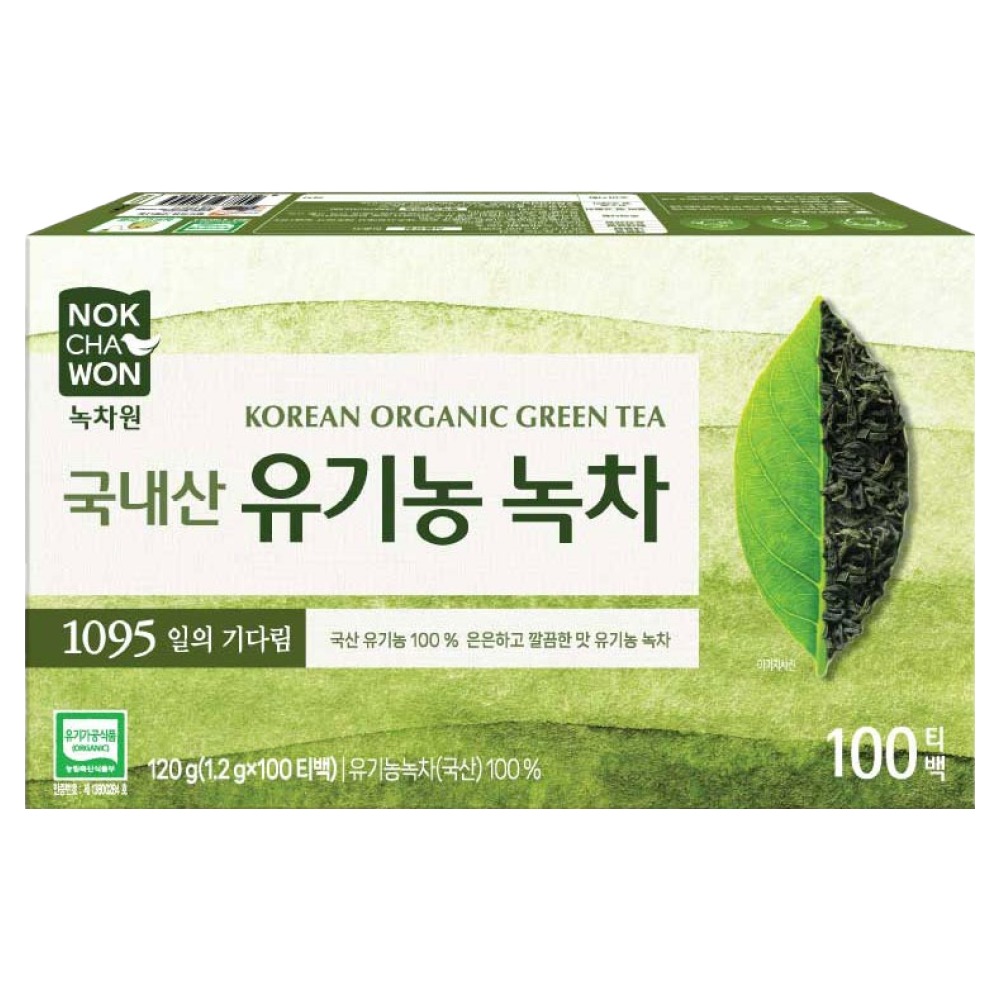 녹차원 유기농 녹차, 1.2g, 100개입, 1개 10,000원