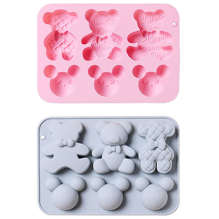 이홈베이킹 마우스 3구 귀여운곰돌이 3구 실리콘몰드 2종 세트 10,700원