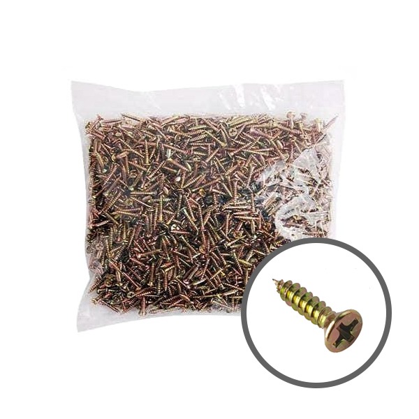 철물의민족 3mm 천연색 접시머리 목공용피스 나사 피스 봉지단위 목재용, 1개, 천연색 접시머리 피스 3x18mm(2000개) 12,000원