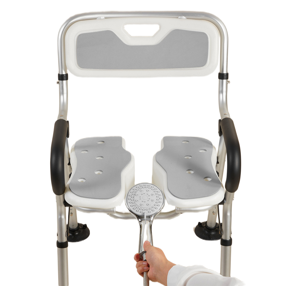 실버헬퍼 앞뒤로 씻기 편한 접이식 목욕의자 노인 장애인 임산부, 그레이, 1개 100,000원