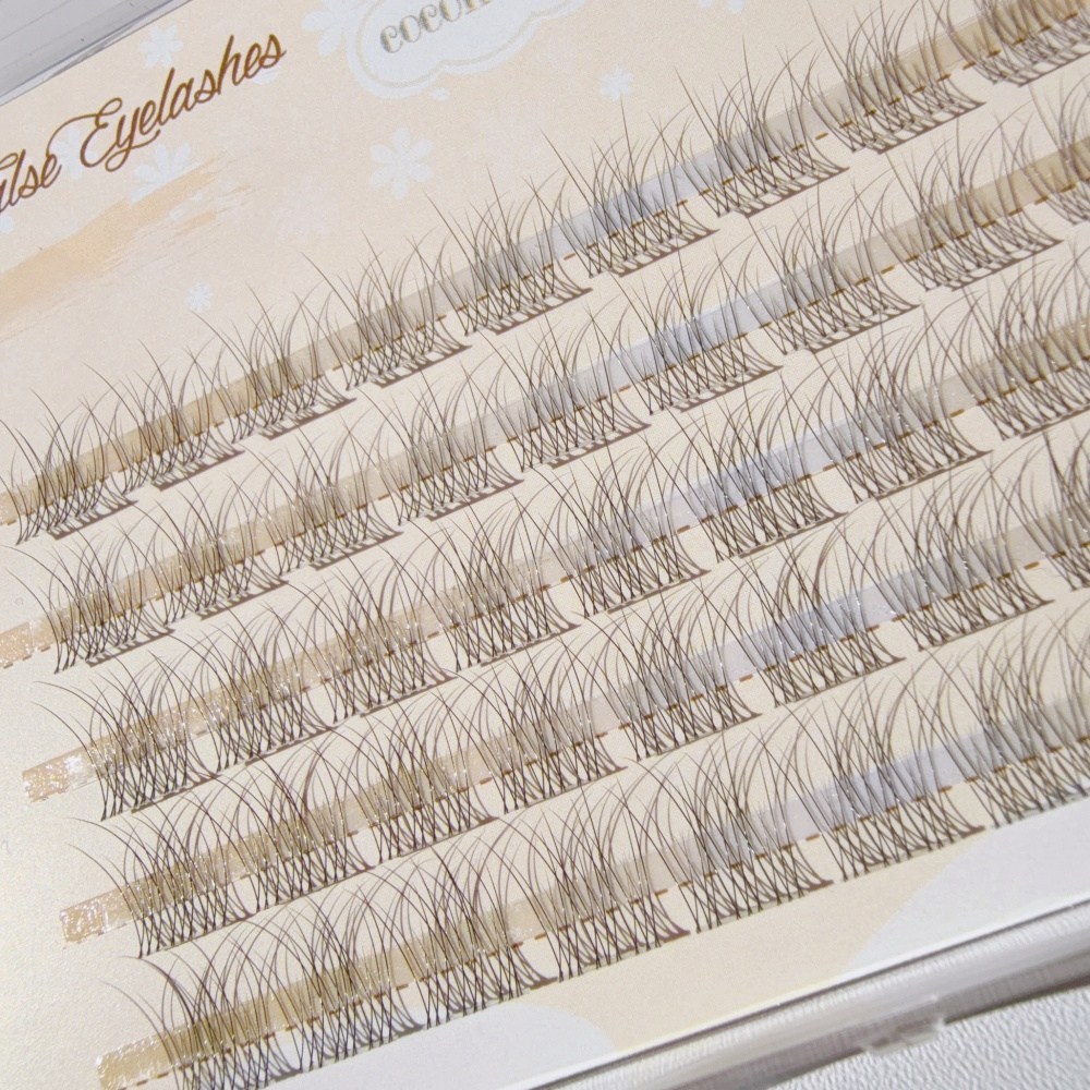 지누초이 자연스러운 고급 부분 가닥 속눈썹 청순 속눈썹, 2개, 투명라인 18,900원