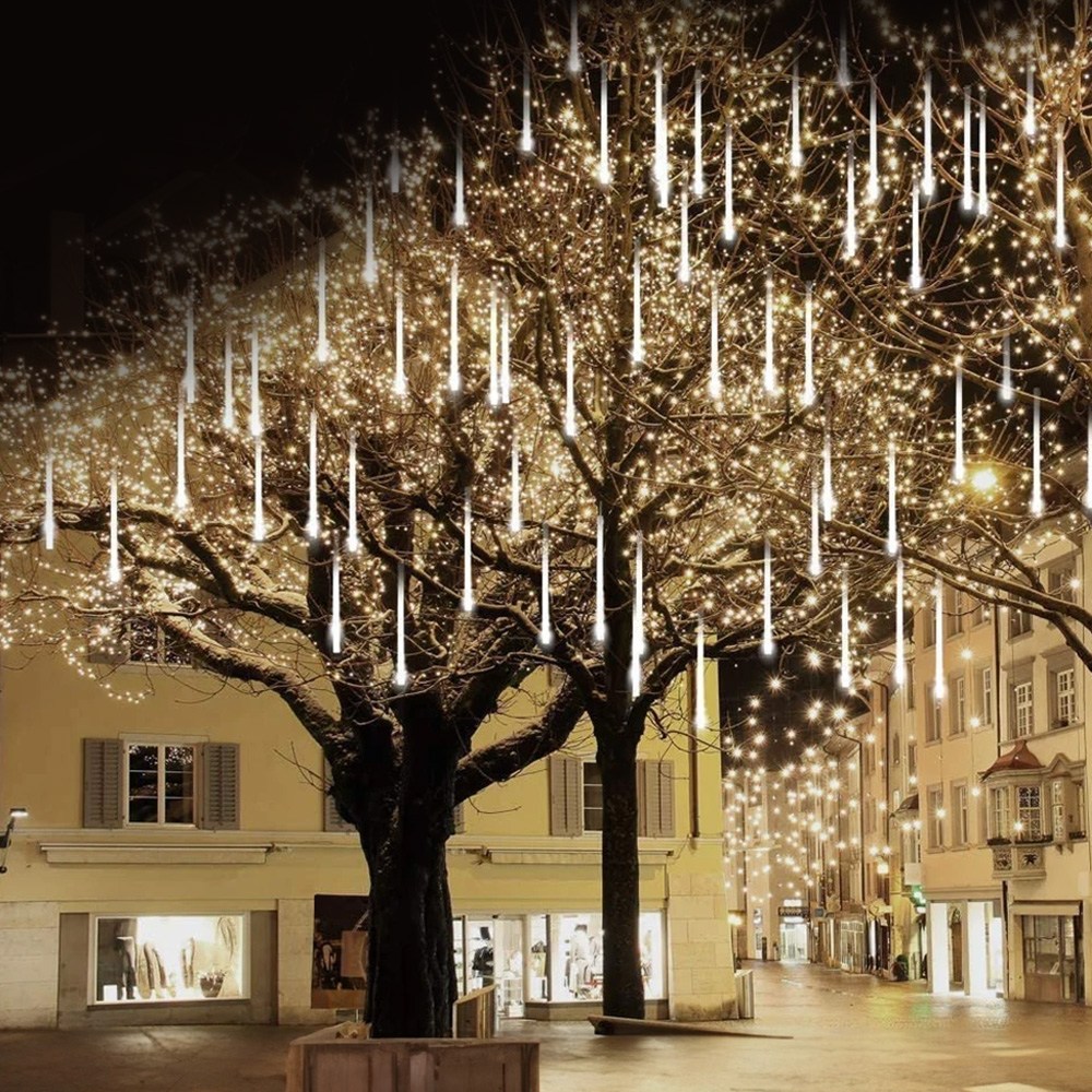 21세기트랜드 유성우 스노우펄 LED 태양광 빗방울 정원 조명 45cm, 화이트 19,800원