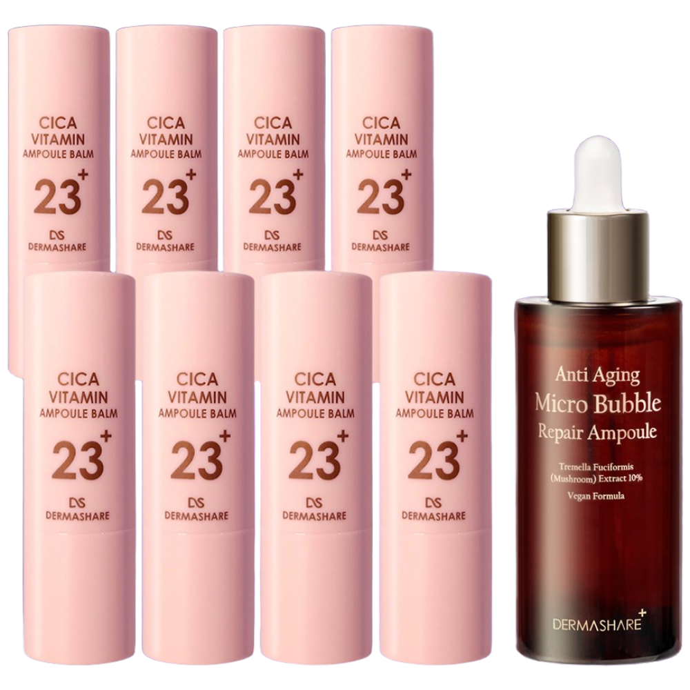 멀티밤 주름스틱 주름케어 광채스틱 링클스틱 시카 비타민 기미케어 주름개선 미백 크림 탄력 수분 보습 더마쉐어 대용량 앰플밤 11g X 8개+고보습 앰플 50ml, 1개, 11g 58,100원